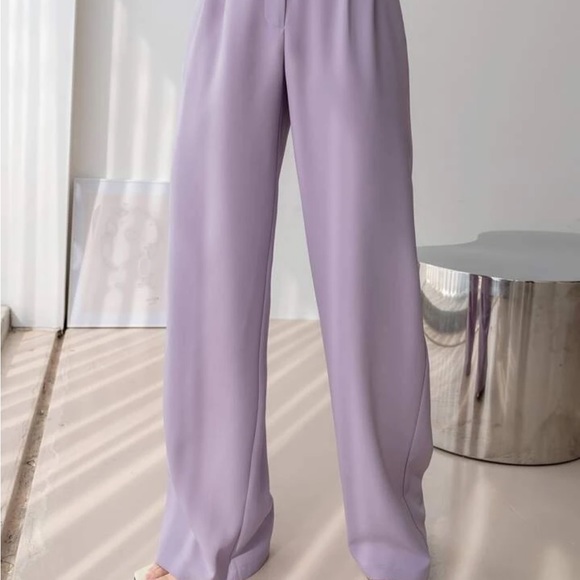 Dazy-Less Kpop High Waist Mopping Suit Pants - Picture 10 of 10